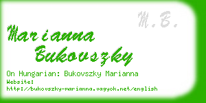 marianna bukovszky business card